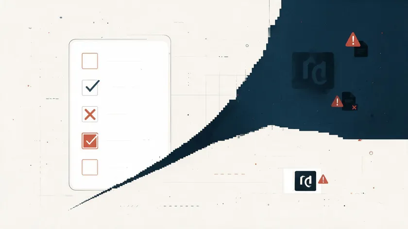 A checklist with warning icons flagging common mistakes people make when they try to make a logo transparent, like skipping background removal.