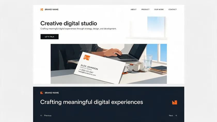 A logo displayed cleanly across a website header and a business card, showing why a transparent logo background works on multiple branded surfaces.