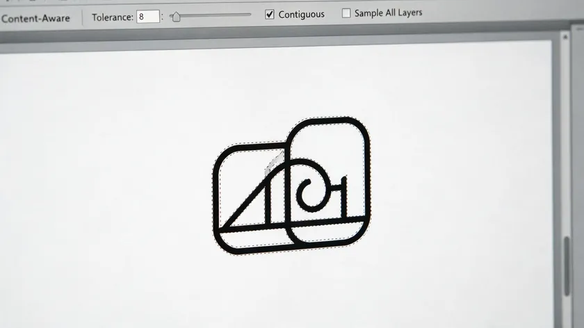 The Magic Wand Tool selects similar colors for background removal, making it the go-to choice for flat logos, line art, and black-and-white icons.