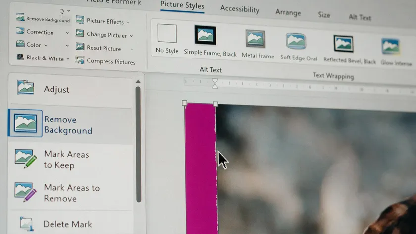 To remove the background from an image in Microsoft Word, follow these steps: