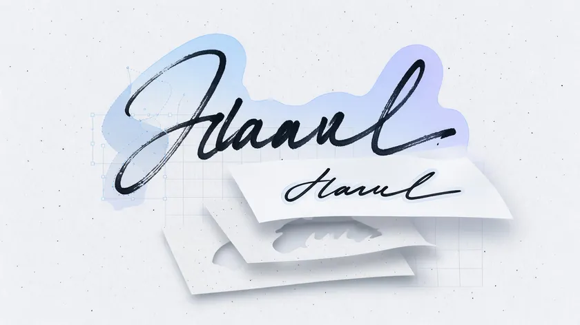 Abstract illustration of AI separating dark ink strokes from a light background, representing how software can remove background from signature photos automatically.