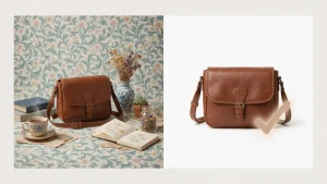 A cluttered product photo next to a clean version with a white background for selling items, showing the difference in presentation quality.